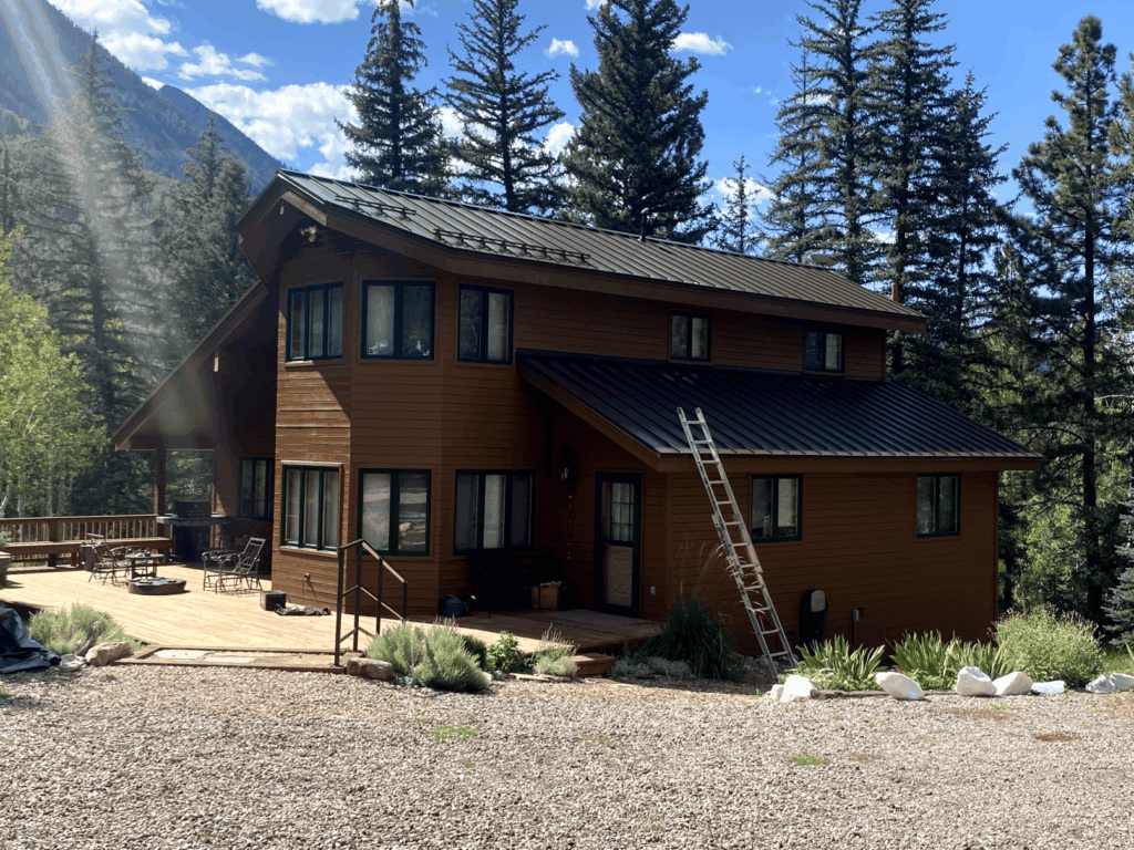 Standing seam metal roof installed in Basalt, CO