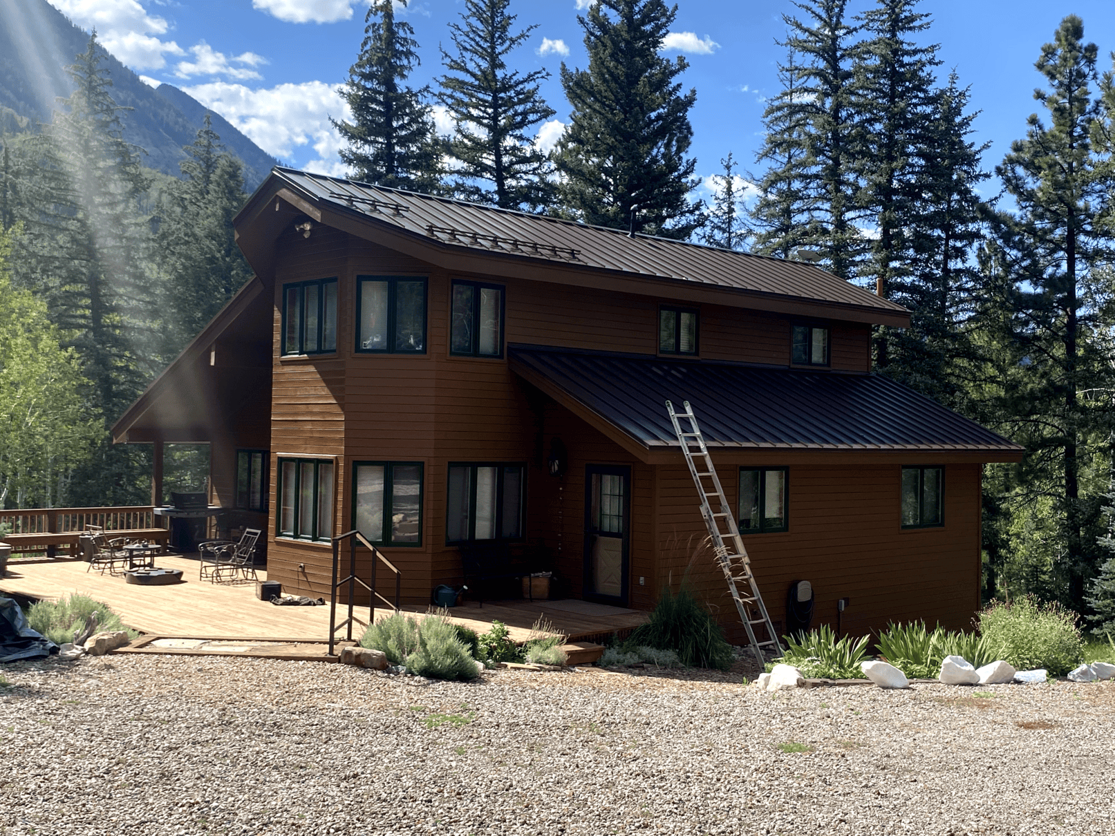Standing seam metal roof installed in Basalt, CO